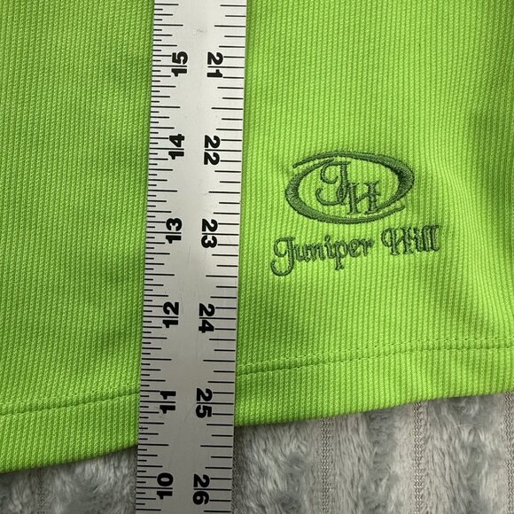 Cutter & Buck Polo Shirt Womens Large‎ Green Ruched DryTec Juniper Hill Golf Top - Picture 6 of 9
